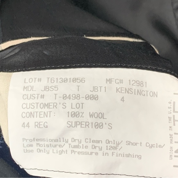 Vintage Burberry London Boyds Philadelphia Men's Size 44 100% Wool Blazer Coat - Picture 13 of 16